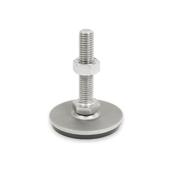Leveling Foot - Threaded - 3150 Lbs. Capacity - 2.36" Base Dia. - J.W. Winco 41-60-3/8X16-75-D3-SK